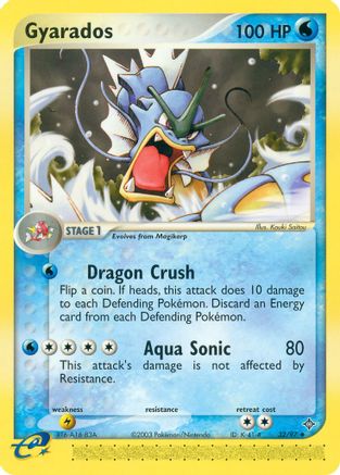 Gyarados 032 - Reverse Holofoil Dragon - Uncommon