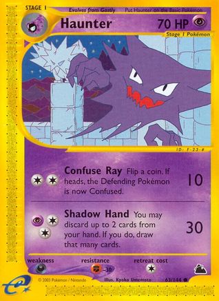 Haunter 063 - Reverse Holofoil Skyridge - Common