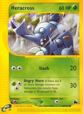 Heracross 064 - Reverse Holofoil Skyridge - Common
