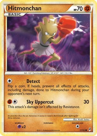 Hitmonchan 057/95 - Reverse Holofoil Call of Legends - Common