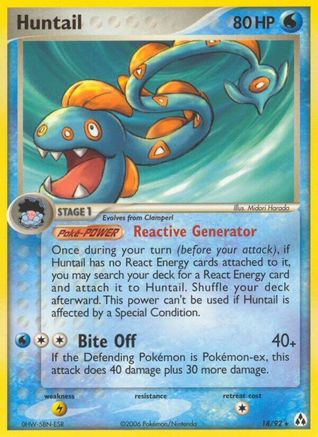 Huntail 018 - Reverse Holofoil Legend Maker - Rare