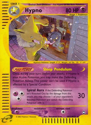 Hypno (H12) H12 - Holofoil Aquapolis - Holo Rare