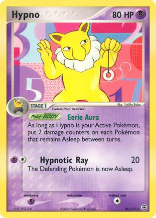 Hypno 025 - Reverse Holofoil FireRed & LeafGreen - Rare