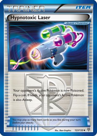 Hypnotoxic Laser (Team Plasma) 123/135 - Reverse Holofoil Plasma Storm - Uncommon