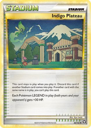 Indigo Plateau 086/102 - Reverse Holofoil Triumphant - Uncommon