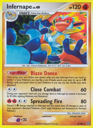 Infernape 003 - Holofoil Stormfront - Holo Rare