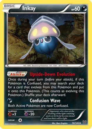 Inkay (74) 074/146 XY Base Set - Uncommon