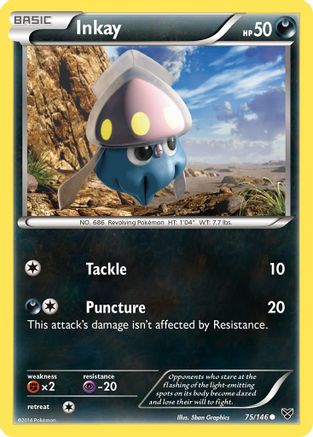 Inkay (75) 075 - Reverse Holofoil XY Base Set - Common