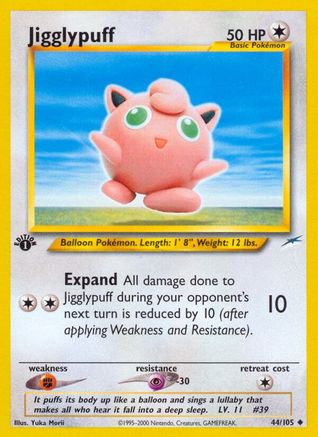 Jigglypuff 044/105 - 1st Edition Neo Destiny - Uncommon