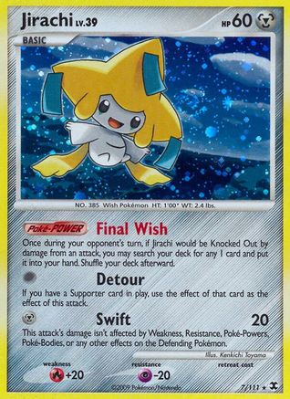 Jirachi 007 - Reverse Holofoil Rising Rivals - Holo Rare