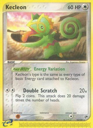 Kecleon 018 - Reverse Holofoil Sandstorm - Rare