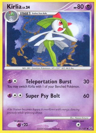 Kirlia 051 - Reverse Holofoil Platinum - Uncommon