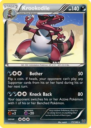 Krookodile 071 XY Base Set - Rare