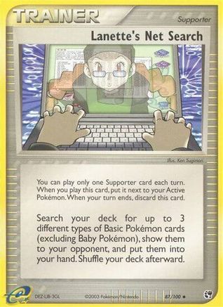 Lanette's Net Search 087 - Reverse Holofoil Sandstorm - Uncommon