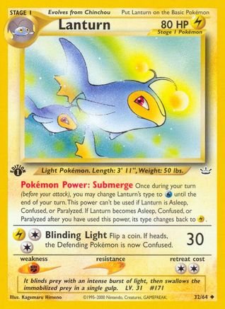 Lanturn 032/64 - 1st Edition Neo Revelation - Uncommon