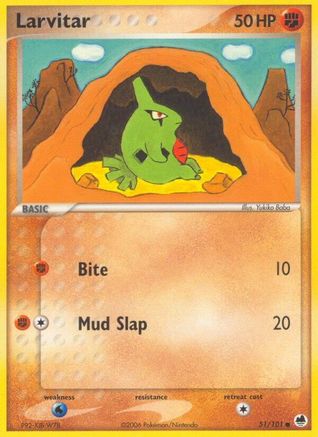 Larvitar 051/101 Dragon Frontiers - Common