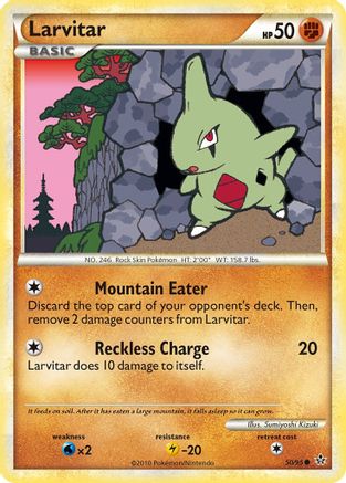 Larvitar (50) 050/95 - Reverse Holofoil Unleashed - Common