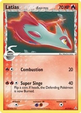 Latias (Delta Species) 021/110 - Reverse Holofoil Holon Phantoms - Rare