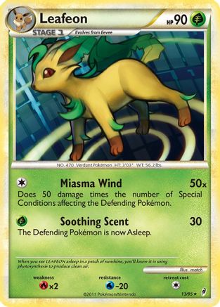 Leafeon 013 - Holofoil Call of Legends - Holo Rare