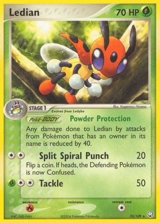 Ledian 023 - Reverse Holofoil Team Rocket Returns - Rare