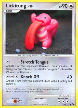 Lickitung 080/127 - Reverse Holofoil Platinum - Common