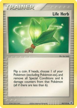 Life Herb 093 - Reverse Holofoil FireRed & LeafGreen - Uncommon