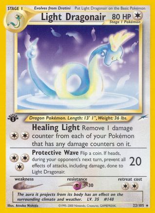 Light Dragonair 022/105 - 1st Edition Neo Destiny - Rare