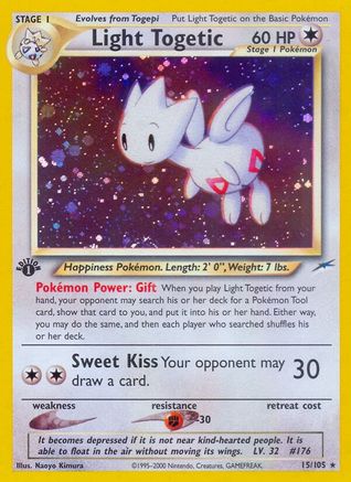 Light Togetic 015 - Unlimited Holofoil Neo Destiny - Holo Rare