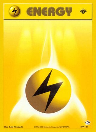 Lightning Energy 109/111 - 1st Edition Neo Genesis - Common