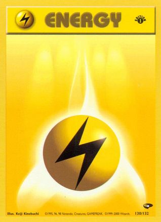 Lightning Energy 130/132 - 1st Edition Gym Challenge - Common