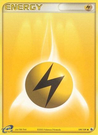 Lightning Energy 109/109 - Reverse Holofoil Ruby and Sapphire - Common