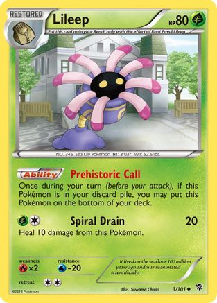 Lileep 003 Plasma Blast - Uncommon