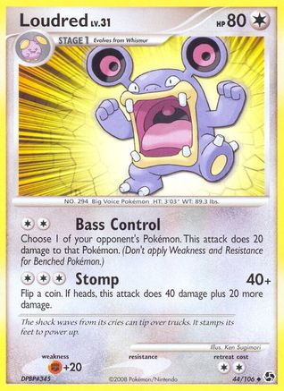 Loudred 044 - Reverse Holofoil Great Encounters - Uncommon