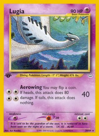 Lugia 020/64 - 1st Edition Neo Revelation - Rare