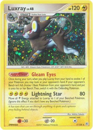 Luxray 007/130 - Holofoil Diamond and Pearl - Holo Rare