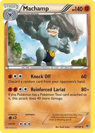 Machamp (50) 050 - Reverse Holofoil Plasma Blast - Rare