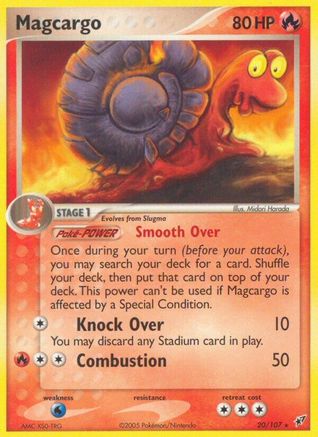 Magcargo 020/107 - Reverse Holofoil Deoxys - Rare