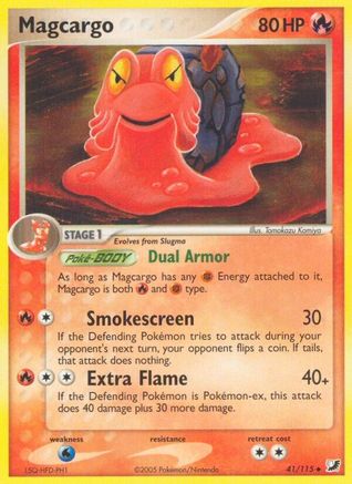 Magcargo 041 - Reverse Holofoil Unseen Forces - Uncommon