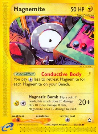 Magnemite (91) 091/147 Aquapolis - Common