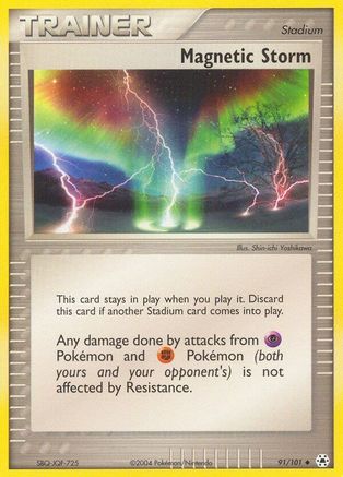 Magnetic Storm 091 - Reverse Holofoil Hidden Legends - Uncommon