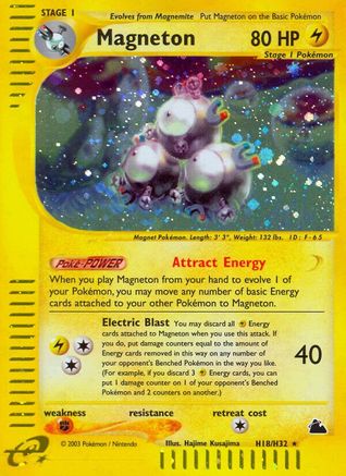 Magneton (H18) H18 - Holofoil Skyridge - Holo Rare