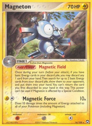 Magneton 016 - Reverse Holofoil Power Keepers - Rare
