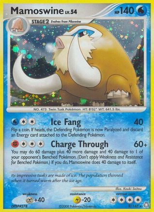 Mamoswine 009 - Reverse Holofoil Legends Awakened - Holo Rare