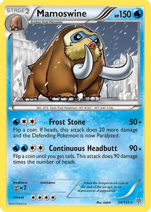Mamoswine 028 Plasma Storm - Rare