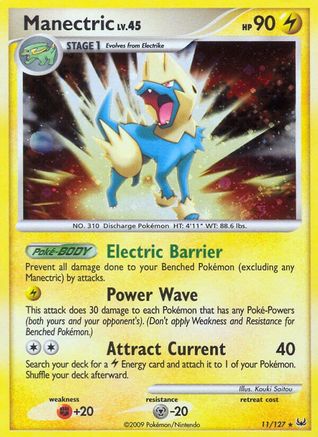 Manectric 011 - Reverse Holofoil Platinum - Holo Rare