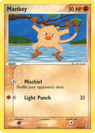 Mankey 038 - Reverse Holofoil FireRed & LeafGreen - Uncommon