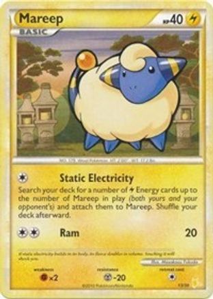 Mareep (#20) 020 HGSS Trainer Kit Gyarados & Raichu - Common