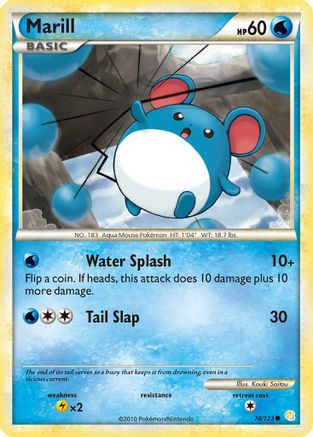Marill 074/123 HeartGold SoulSilver - Common