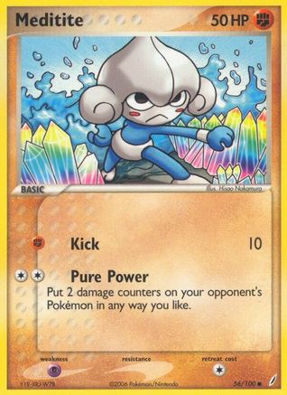 Meditite 056/100 - Reverse Holofoil Crystal Guardians - Common