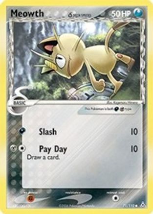 Meowth (Delta Species) 071/110 - Reverse Holofoil Holon Phantoms - Common